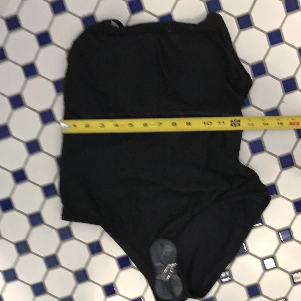NWT Anthropologie Kaitlyn One piece swim Black S